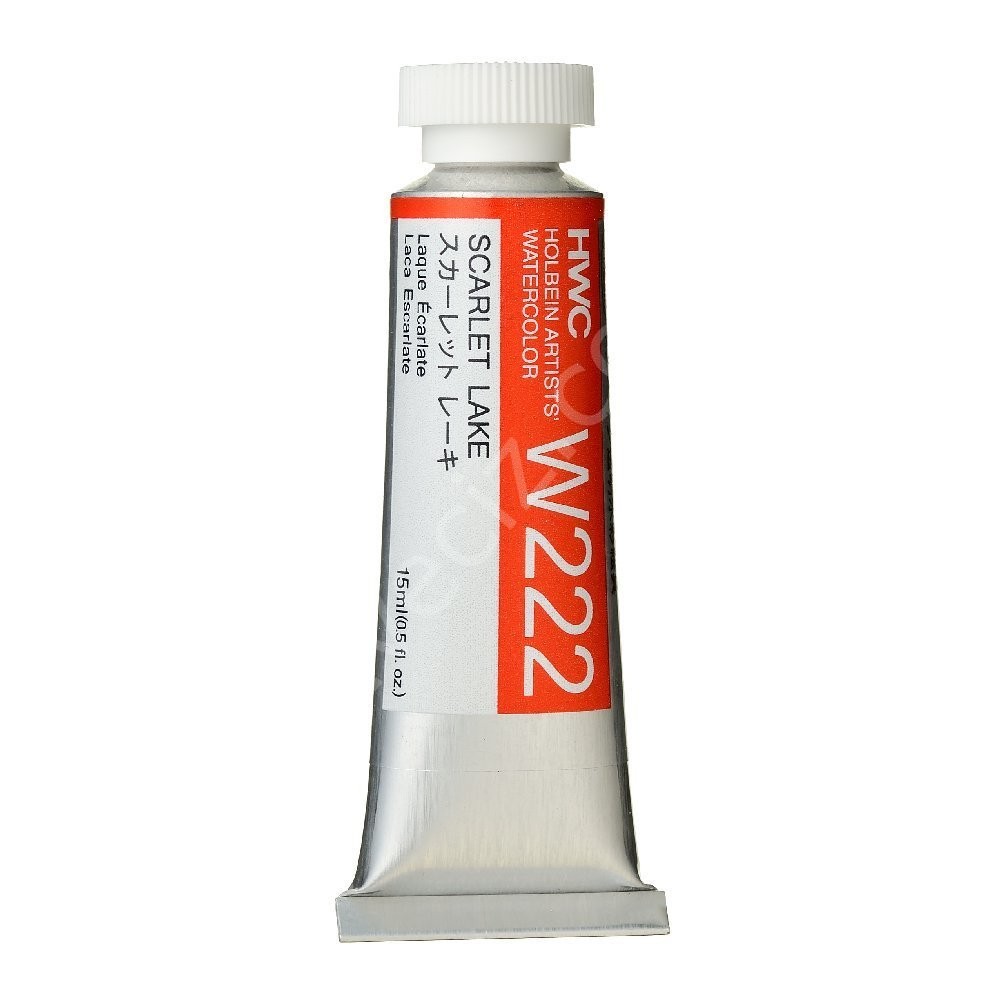 Holbein 15 ml Profesyonel Tüp Suluboya Scarlet Lake (W222) B Serisi