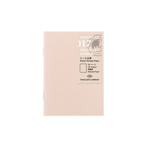 Traveler's Company Notebook Pasaport Boy - Sticker Release Paper