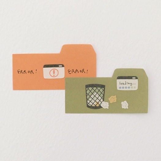 Kore Suatelier Design Sticker Çıkartma - 1174 retro office