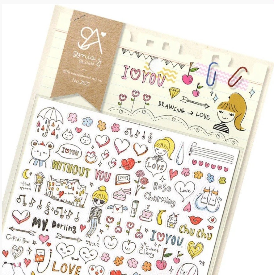 Kore Suatelier Sticker, Çıkartma - 2027 Drawing Love