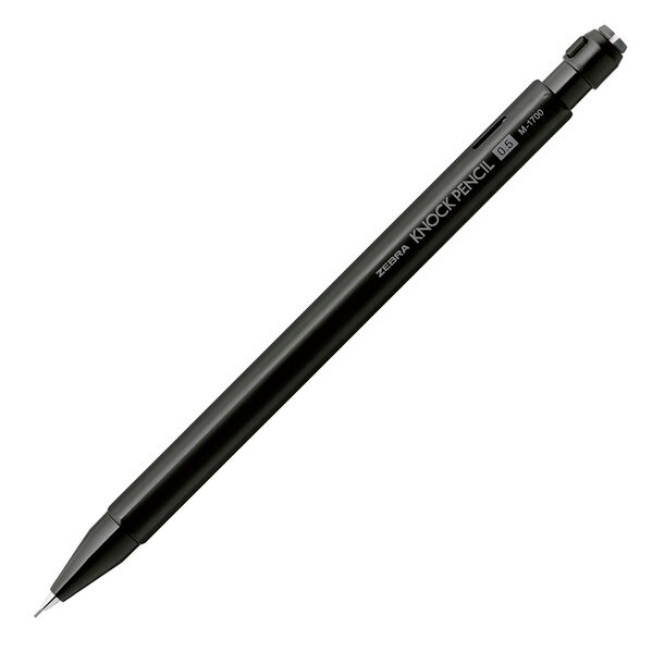 Zebra Knock Pencil Sallamalı Uç Çıkartan Versatil Mekanik Kalem 0.5 mm - Siyah