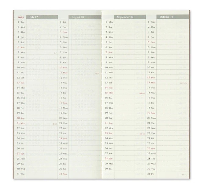 Traveler's Company 2025 - Haftalık + Not Yenileme (Normal) - İkinci Yarı Defter