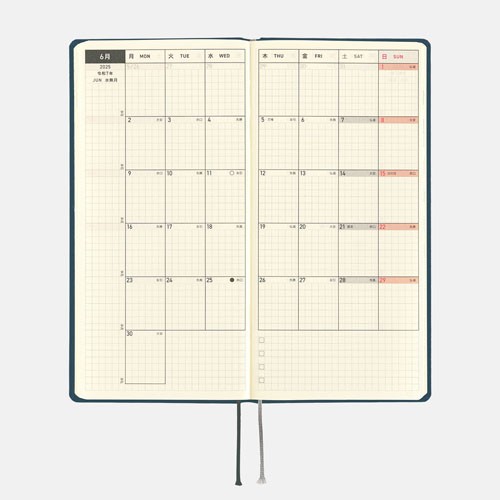 Hobonichi Weeks Colours B6 Slim Weekly Notluk Planlayıcı Ajanda