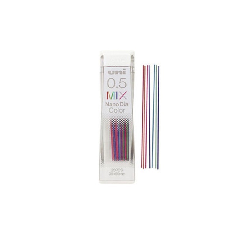 Uni Mix 0.5 mm Nano Dia Color 20 'li Uç