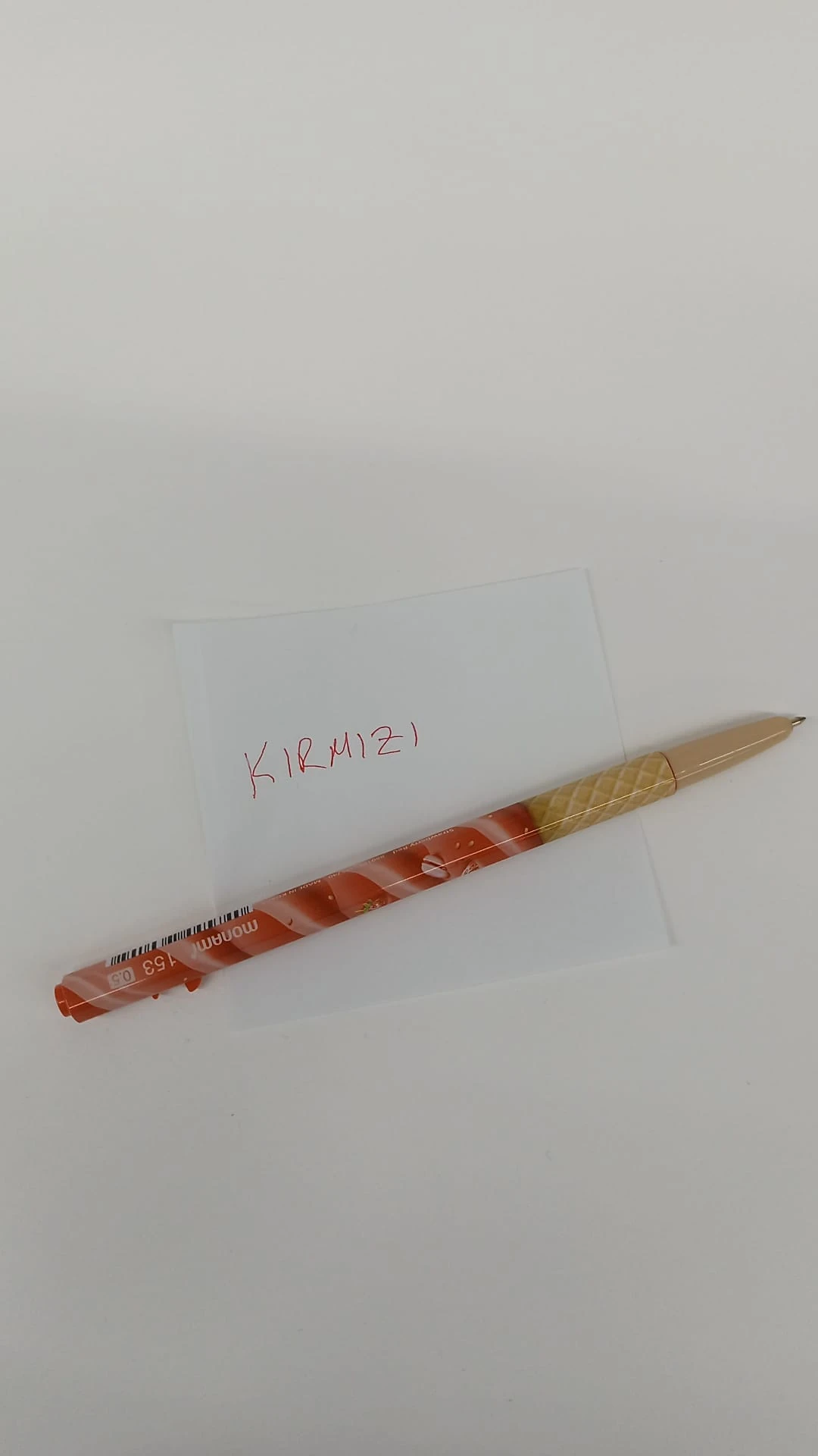 monami 153 kiss 0.5 tükenmez kalem-kırmızı tatlı temalı