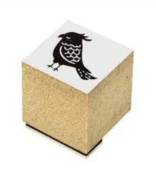 Shachihata  Zanaat damgası Kuş deseni 2. baskı 20×20mmShachihata  Zanaat damgası Kuş deseni 2. baskı 20×20mm