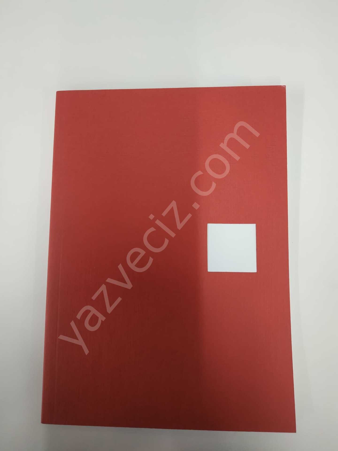 10*15 Fabriano düz sayfa notebook- kırmızı