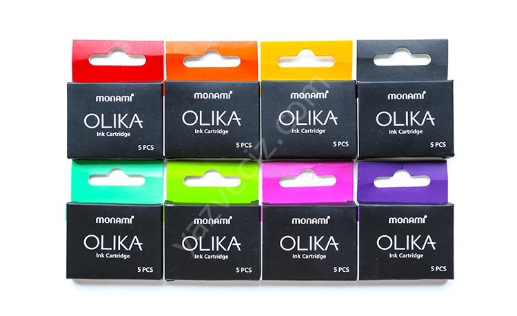 Monami Olika Dolma Kalem Kartuş Seti, Blue Mavi Renk,5'li,Standart Kartuş