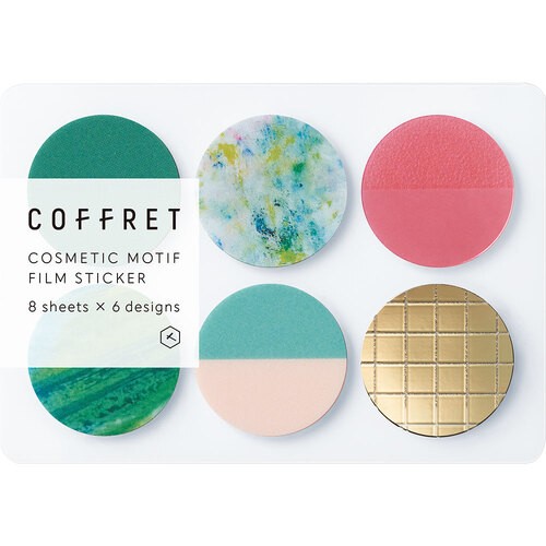 KingJim Seal Film Coffret Circle Sticker Çıkartma