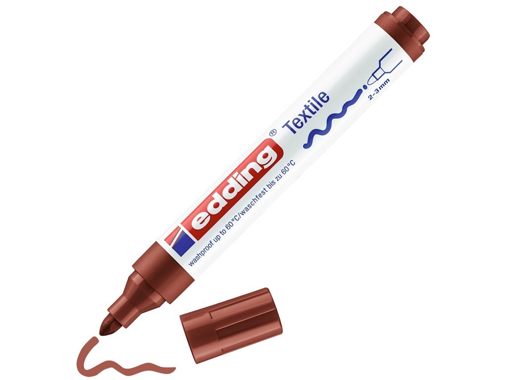 Edding 4500 Tekstil Kalemi 2-3mm Kahverengi