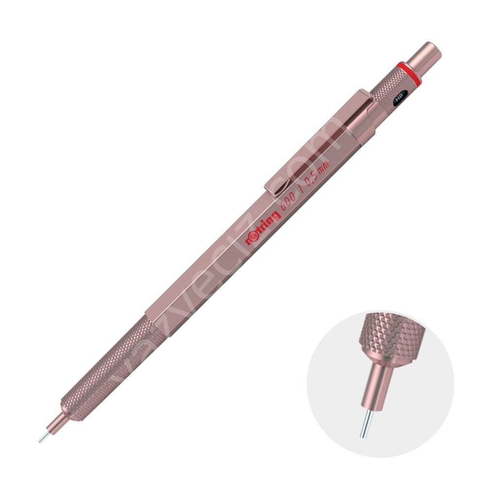 Rotring Limited Edition 600 Profesyonel Mekanizmalı Versatil Kalem 0,5mm Pembe Altın