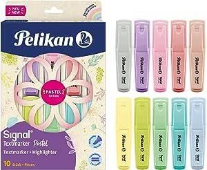 Kampanyalı Pelikan 10'lu Pastel Fosforlu kalem Seti