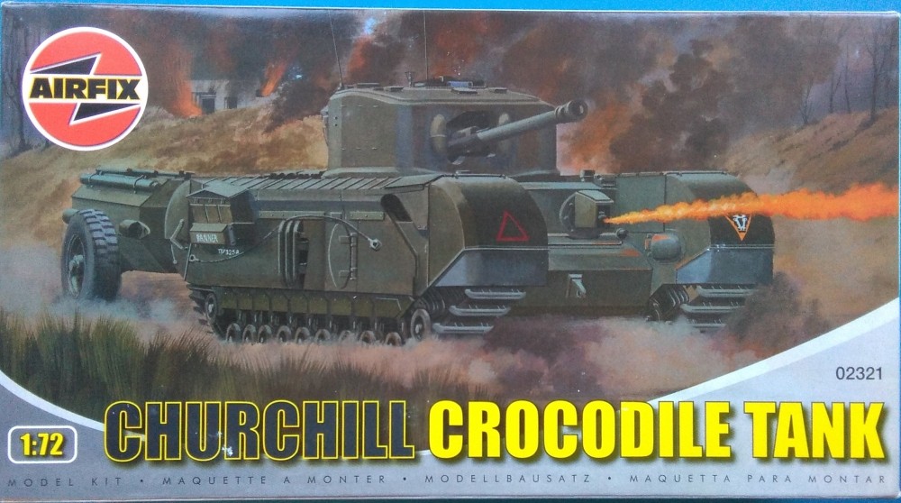 AIRFIX İngiliz Churchill "Timsah" Alev Atıcı Tankı Maket