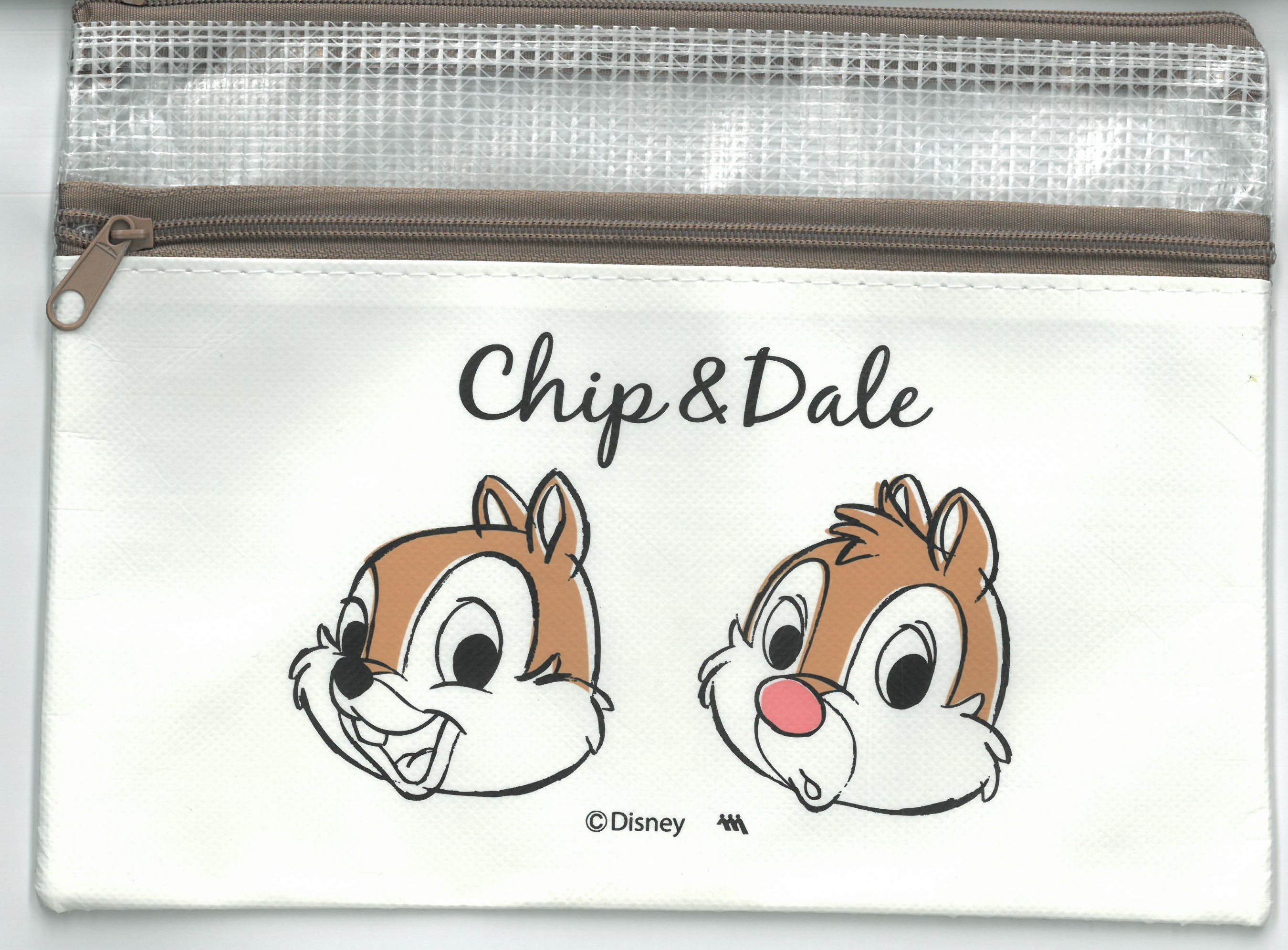 Japon Disney Şeffaf Chip & Dale Kalem Kutusu 