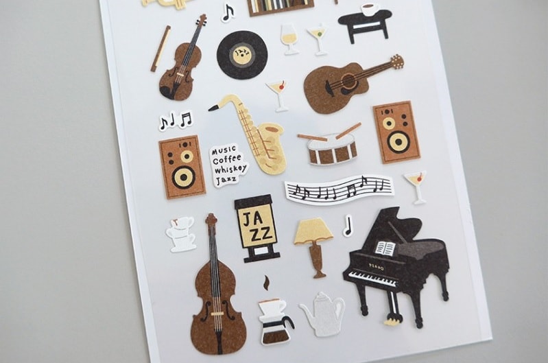 Kore Suatelier Design Sticker Çıkartma - 1189 jazz cafe