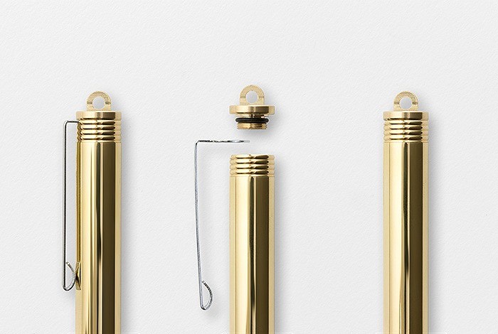 Traveler's Company Brass Fountain Pen  Dolma Kalem Masif Pirinç F Uç