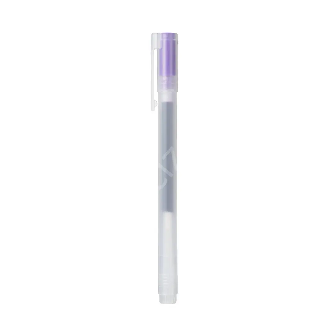 Muji POLYPROPYLENE Buzlu Şeffaf Kasa 0,5mm Mor Jel Kalem, Purple