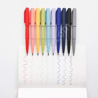 Muji Water Based Felt Pen Olive Green,  1,0mm Keçe Uçlu İmza Kalemi Zeytin Yeşili Renk