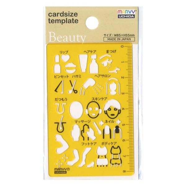 Uchida Marvy Kart Boyutu Şablonu Güzellik 