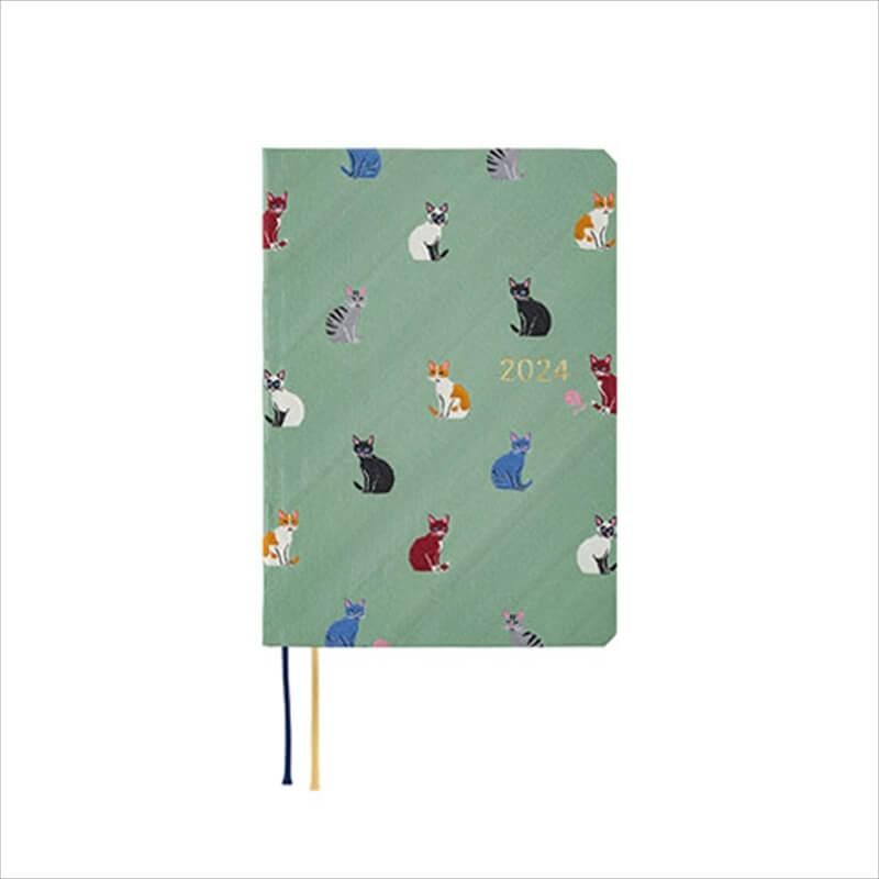 Hobonichi HON A6 diary Tie & Chief  Cats&Me Planlayıcı Ajanda (planner)