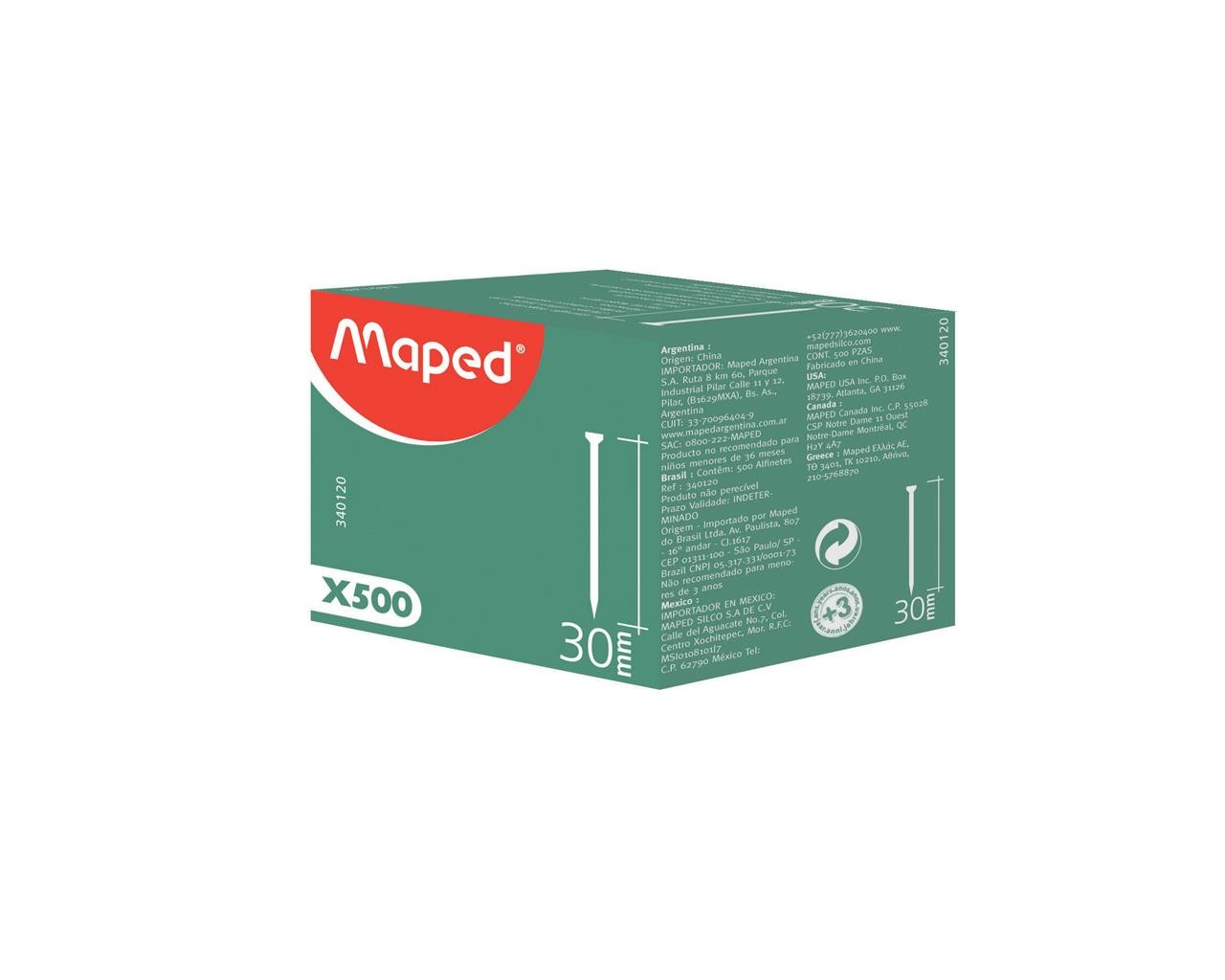 MAPED 30 MM TOPLU İĞNE 500 LÜ KUTU 