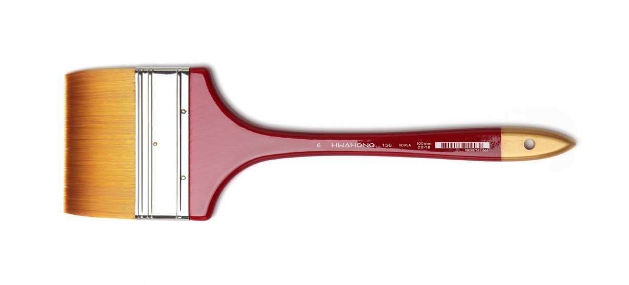 Hwahong Kore Prosfesyonel Kalite Yağlı Boya ve Akrilik Boya Fırçası 156 No : 6  100mm