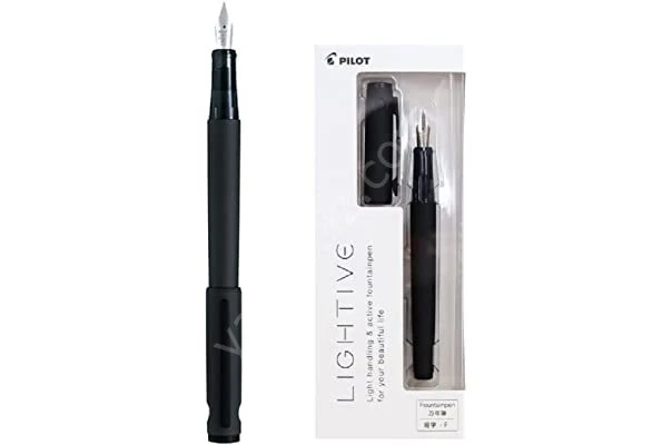 Pilot Fountain Pen Lightive Mat Black F Uç, Dolma Kalem Mat Siyah