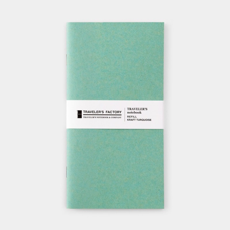 Traveler's Company Refill Craft Turquoise Defter