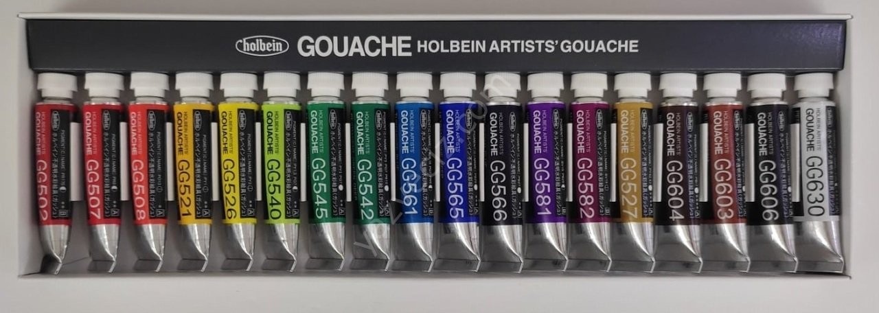 Holbein Profesyonel 18'li  5ml Artıst Guaj Boya Seti