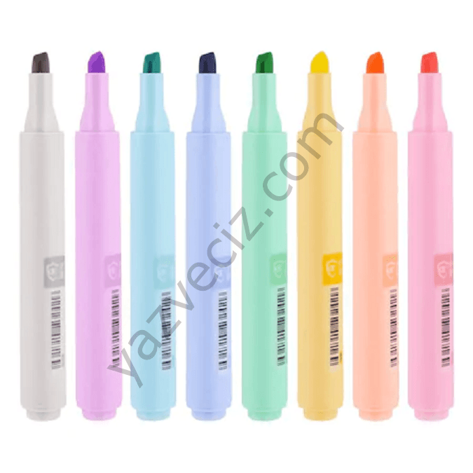 Chosch 8'li Pastel Fosforlu KalemSeti