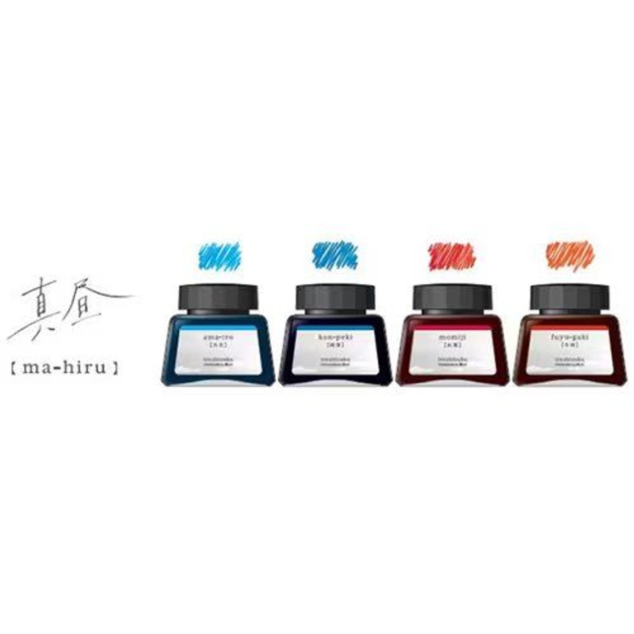 Pilot Iroshizuku Mürekkep - Sınırlı Üretim 4 Renk Seti - ŞMIDDAY-MAHIRU - 30ml Şişe
