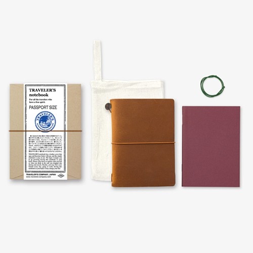 Traveler's Company Notebook  Pasaport Size - Deri Seyahat Defteri - Camel