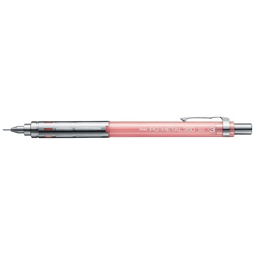 Kampanyalı Pentel Limited Edition Mekanik Kurşun Kalem PG-METAL350 0.3mm PG313-TP Şeffaf Pembe