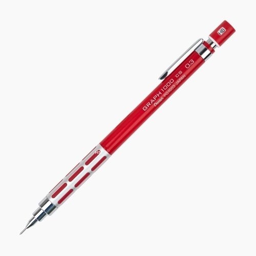 Kampanyalı Pentel Graph 1000 CS 03 Kırmızı Versatil Kalem