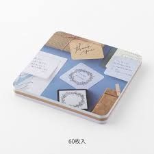 Midori Sticky Notes 3 farklı kağıt - Notluk Postit - Blue