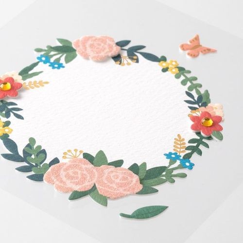 Midori Boyutlu Tebrik Kart Sticker- Çelenk