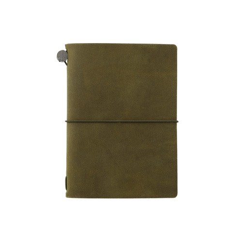 Traveler's Company Notebook  Pasaport Size - Deri Seyahat Defteri - olive