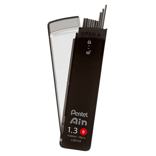 Pentel Ain 1.3mm B│Mekanik Kurşun Kalem Yedek Uç 