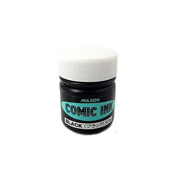 Holbein Maxon Comic Ink Su Geçirmez Mürekkep 30ml Siyah