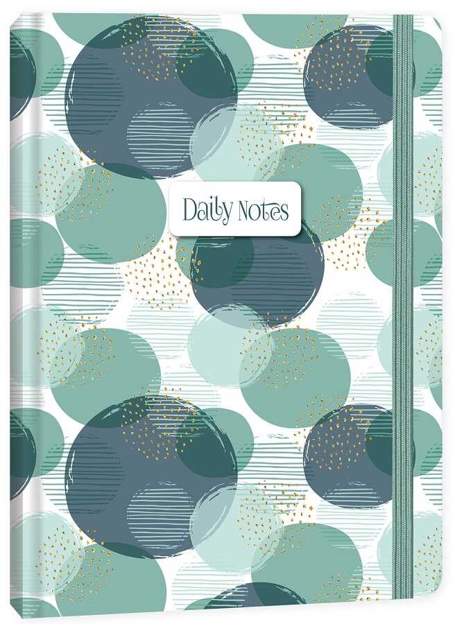 Keskin Color Daily Notes Bubbles Defter Çizgili Ciltli Yeşil A5 80 Yaprak