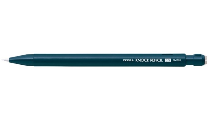 Zebra Knock Pencil Sallamalı Uç Çıkartan Versatil Mekanik Kalem 0.5 mm - Lacivert