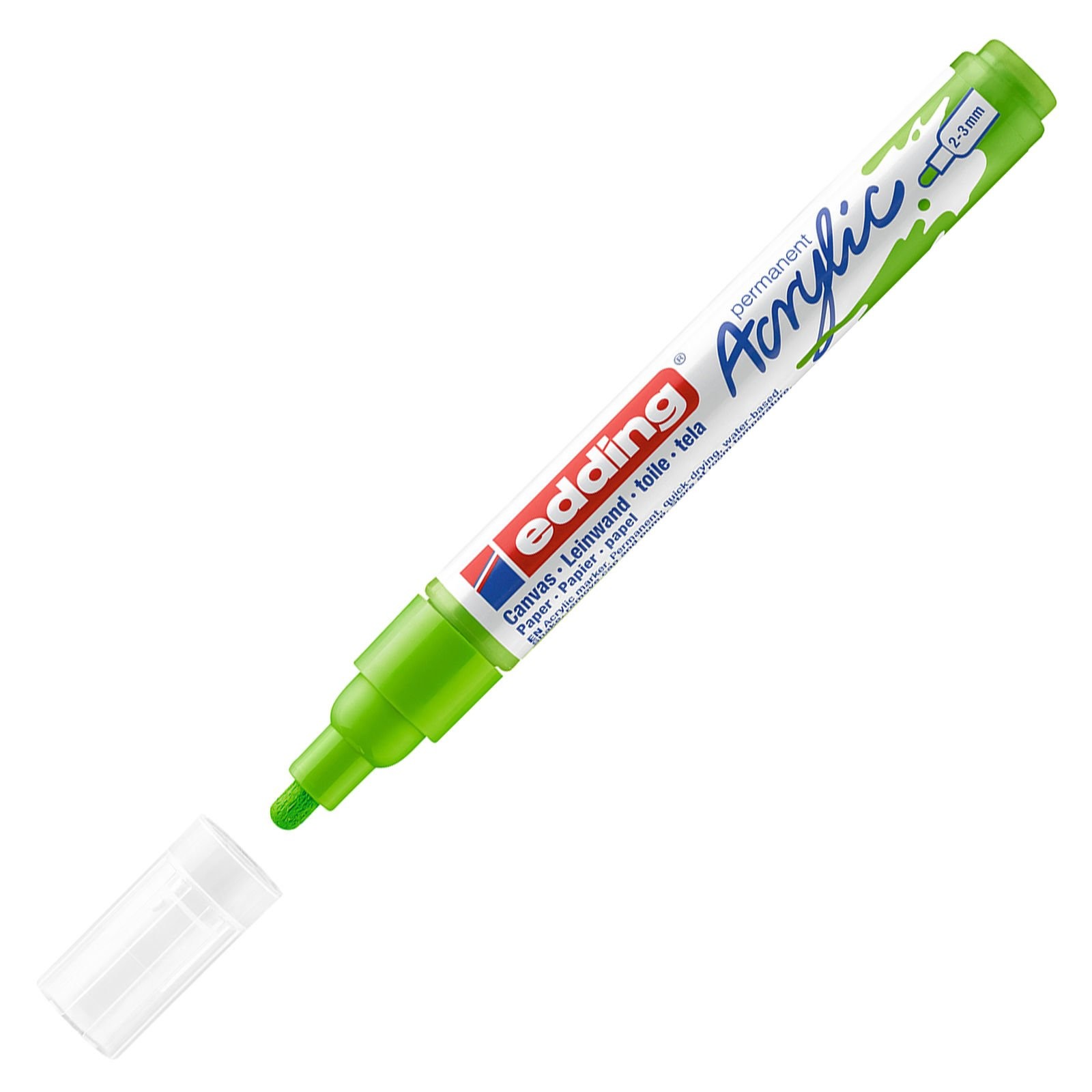 Edding 5100 Akrilik Markör 2-3mm Yuvarlak Uç Yeşil 927