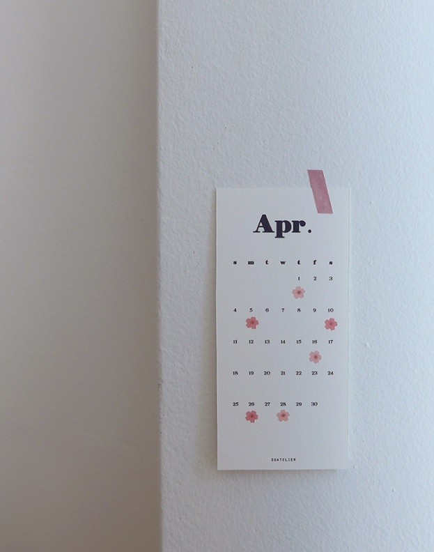  Kore Suatelier Sticker Çıkartma Mini Series - 106 Çiçek, Tırnak Stickerı