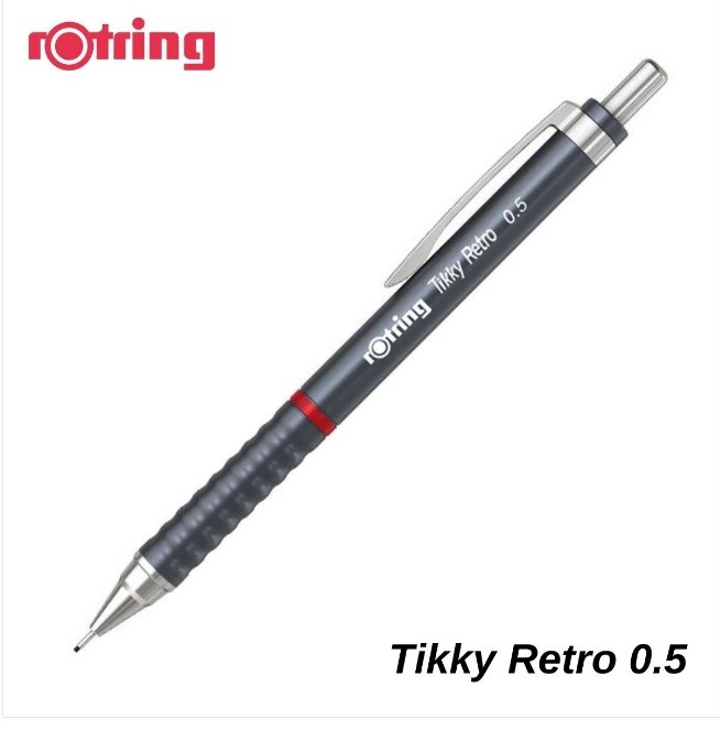 Kampanyalı Rotring Tikky Versatil Uçlu Kalem 0.5mm Retro Metalik Gri