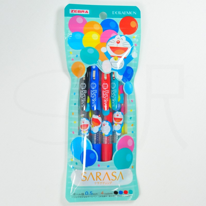 Kampanyalı Zebra Sarasa Clip 4 Color 0.5 mm Doraemon Kalem Seti