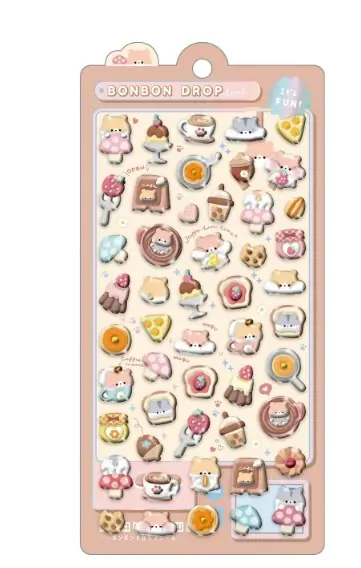 Bonbon Drop Sticker Dolgulu Çıkartma - Fun
