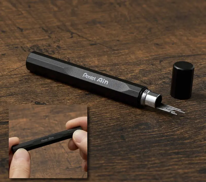 Pentel Orenz Nero Limited Set 0.3 Mekanik Kalem Seti Metalik Gri