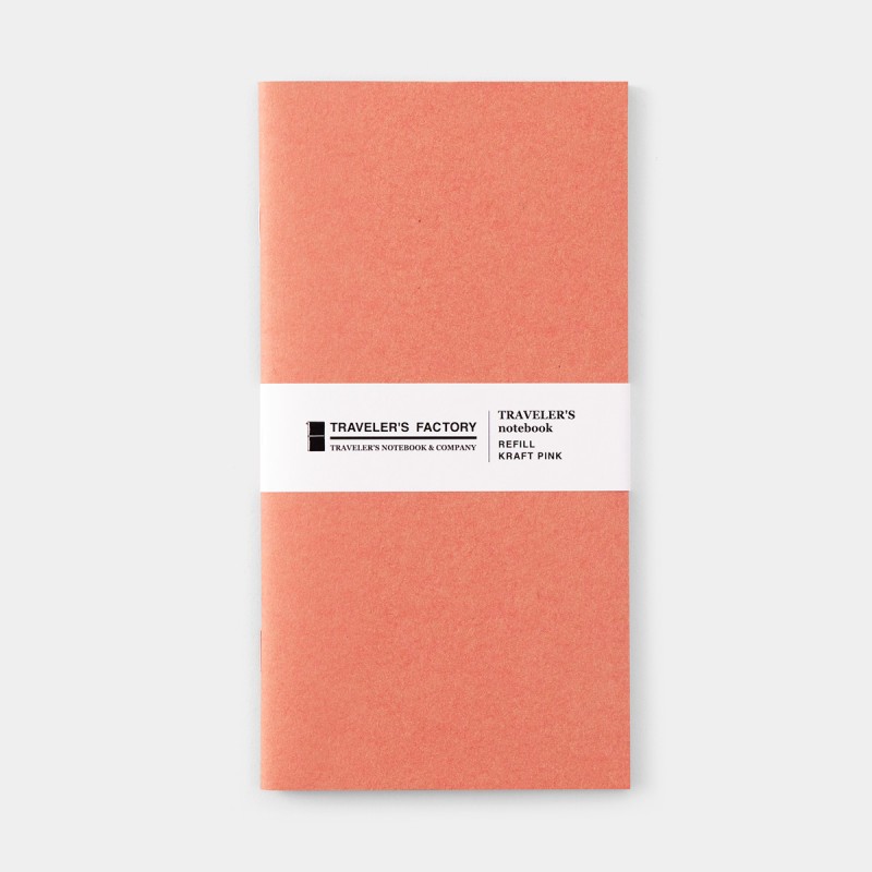 Traveler's Company Seyahat Defteri Normal Boy Kraft Dolum [07100-131] - Pembe