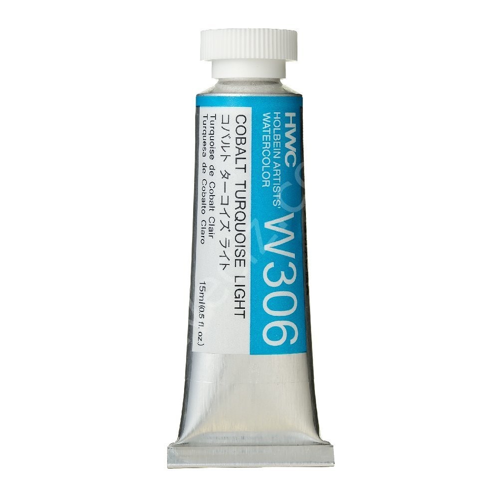 Holbein 15 ml Profesyonel Tüp Suluboya Cobalt Turquoise Light (W306) D Serisi