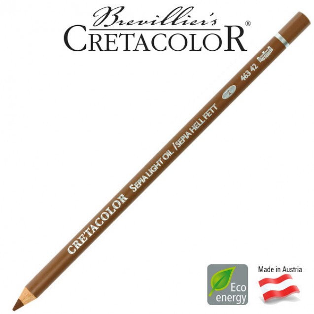 Cretacolor Sepia Oil Pencil Light Yağlı Hell Fett Kalem 463 42